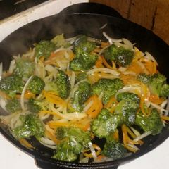 A picture of Cast Iron Veggies.
