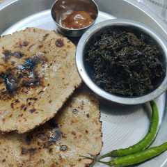 A picture of मेथी का साग (Methi ka saag recipe in hindi).