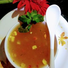 A picture of Sweet corn soup.