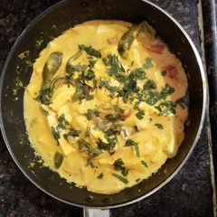 A picture of Reshmi Paneer for dinner.