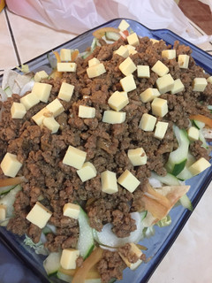 A picture of Shawarma salad.