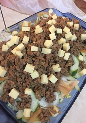 A picture of Shawarma salad.
