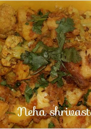A picture of Masala gobhi aalu.