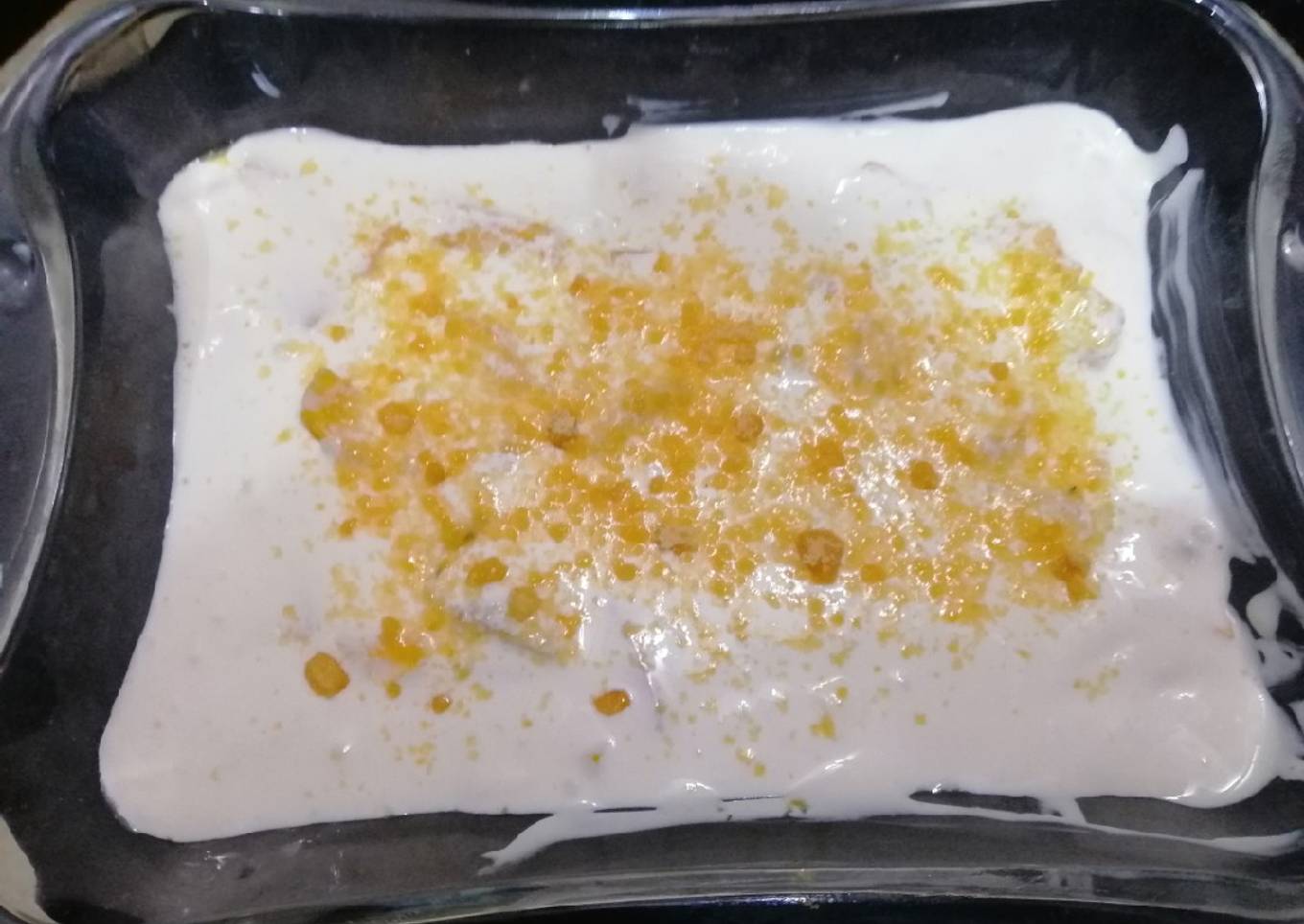 Mango and peach toffee