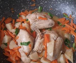 Resep Terbaik Cah sayuran ayam campur pempek palembang Yummy Mantul