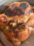 Golden stuffed chicken