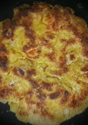 A picture of Aloo Tikki (From left over masala).