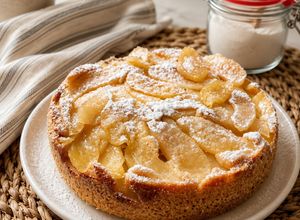 Una foto de Torta de manzana y avena saludable