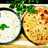 Alu paneer paratha serve with boondi raita
