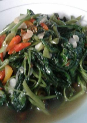Foto resep Tumis kangkung pedas irit