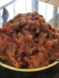 Una foto de Salsa de berenjena