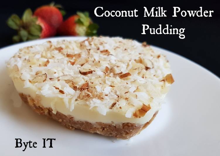 Coconut milk powder pudding