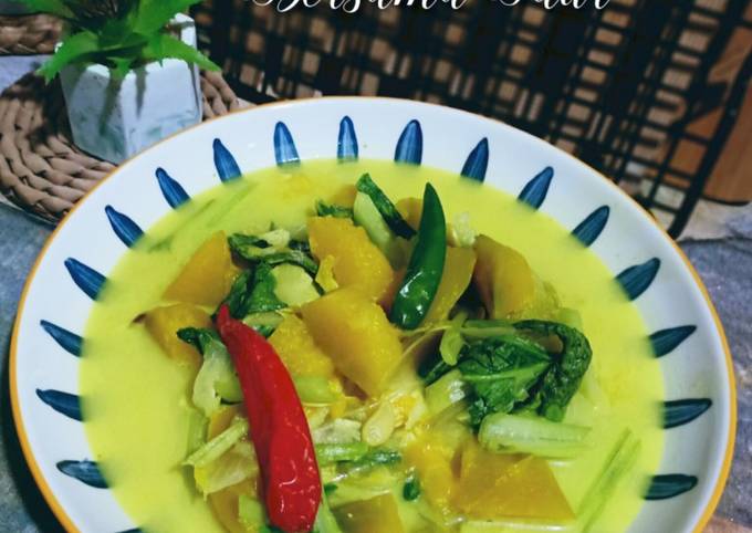 Resipi Sayur Lemak Labu Bersama Sawi Oleh Mamy Kitchen89 Cookpad