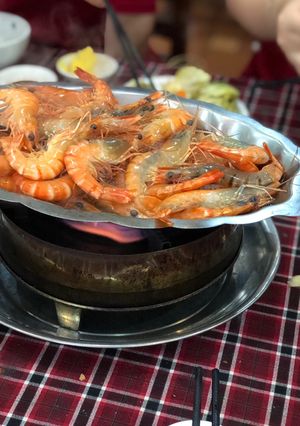 Hình của món Tôm Hấp Bia.