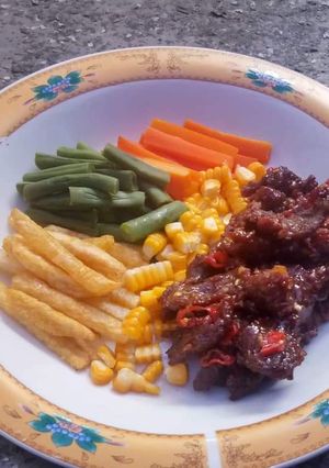 Foto resep Oseng Daging Pedas Manis