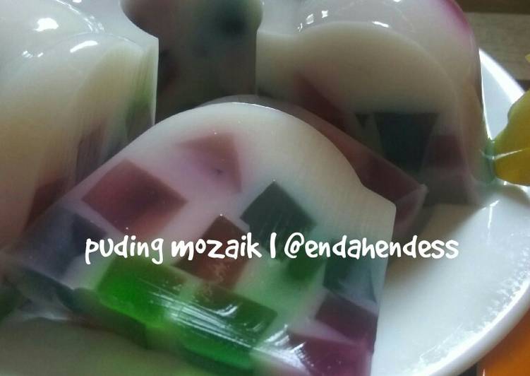 Bagaimana Menyiapkan Puding mozaik simpel, Lezat Sekali