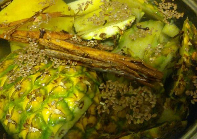 Agua de piña con cebada a lo Carmelita