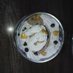A picture of Vanilla and chocolate mousse #localfoodcontest Nairobi east.
