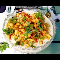 A picture of Rajasthani Maththa Boondi Chaas.