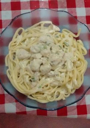 Una foto de Salsa de pollo a la crema