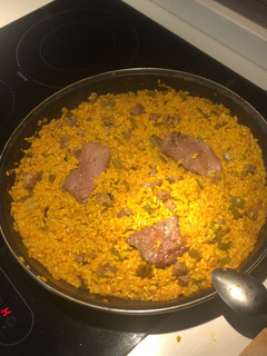Una foto de Arroz con presa ibérica