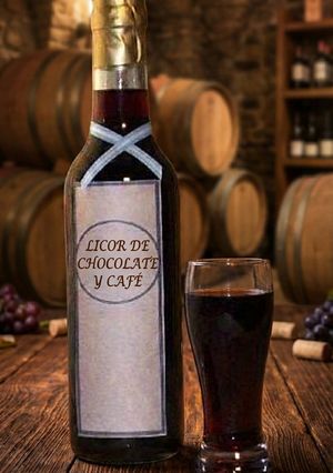 Una foto de Licor de chocolate y café