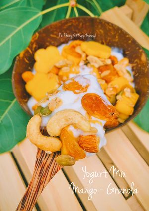 Hình của món Yogurt mix granola.