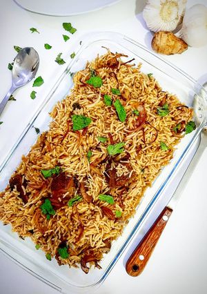 A picture of Mutton Yakhni pulao.