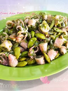 Foto resep Cumi Asin Pete Cabe Ijo