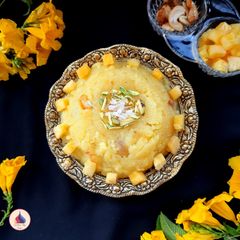A picture of Pineapple Kesari (Pineapple Sheera).