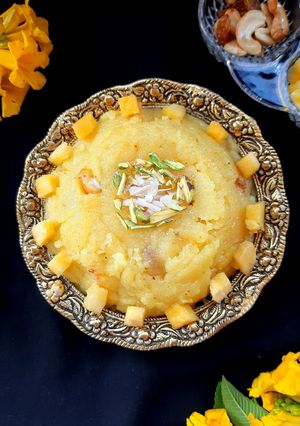 A picture of Pineapple Kesari (Pineapple Sheera).