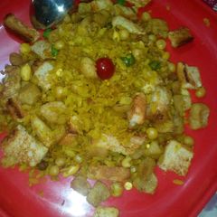 Bread poha soya pulao A picture of Bread poha soya pulao.