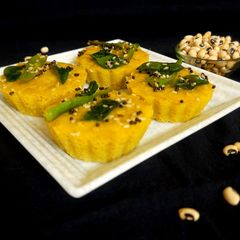 A picture of Black eyed peas dhokla.