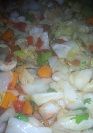 A picture of Vegetables stir fry #CharityRecipe #4WeeksChallenge.
