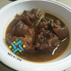 A picture of My cow leg pepper soup.