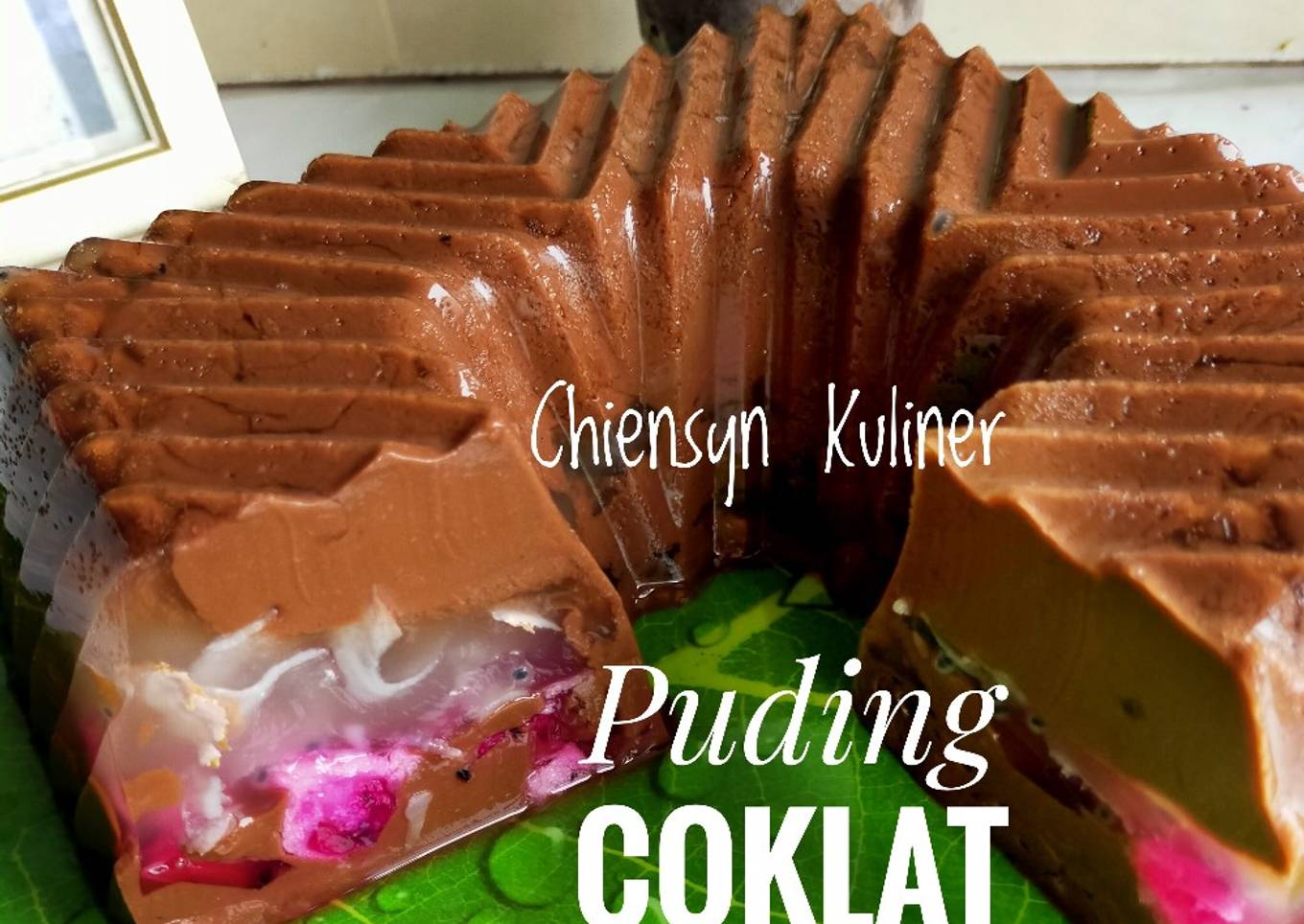 Puding coklat kelapa muda