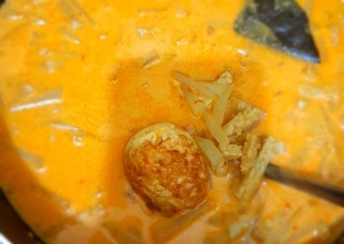 Cara Memasak Sayur labu tempe telur (santan) Irit Anti Gagal