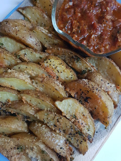 Foto resep 111. Roasted Potato Wedges with Parmesan
