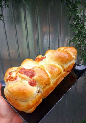 O poză a rețetei Pâinica umplută cu mozzarella 😋.