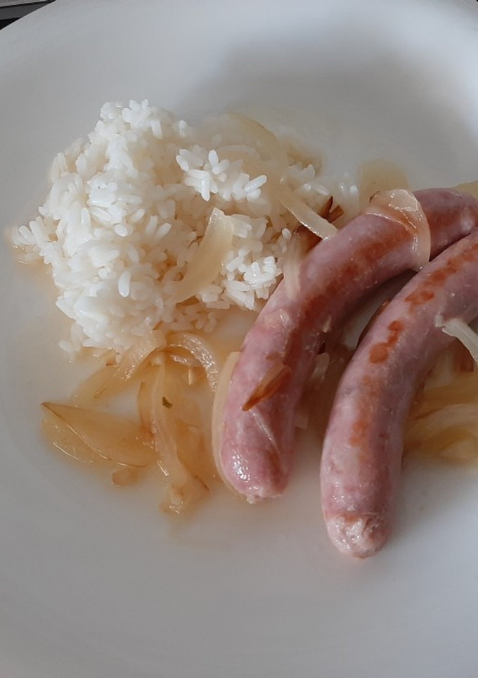 Una foto de Longanizas de pollo al vino