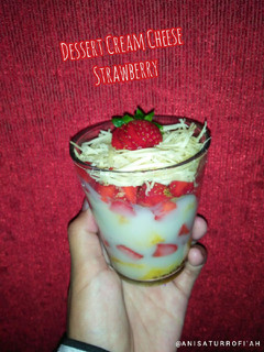 Foto resep Olahan Strawberry~Dessert Cream Cheese Strawberry