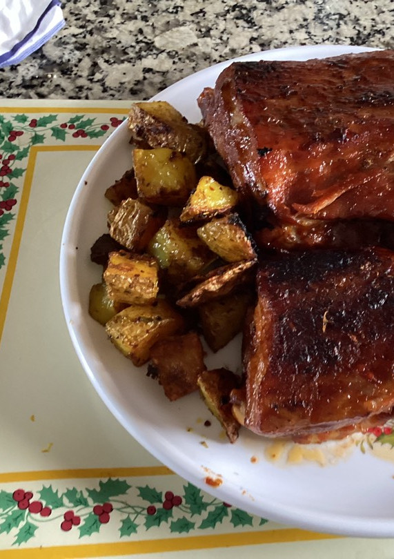 Una foto de Patatas asadas con especias