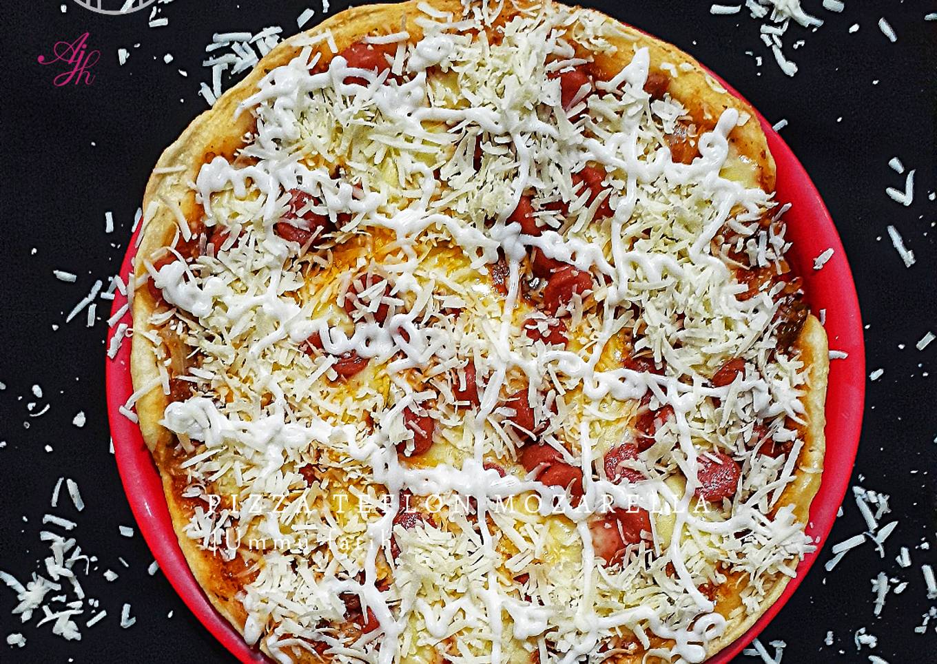 Pizza teflon mozarella