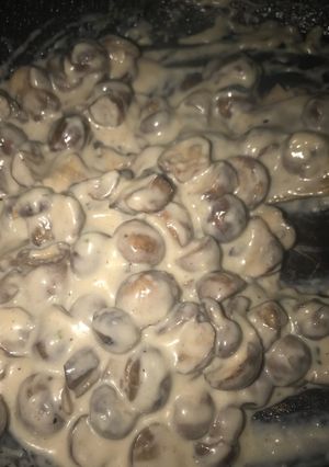 Una foto de Salsa de champiñones
