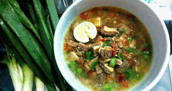 Resep Soto Babat Daging Sapi 3 Piring Sehari