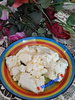 عکسی از دستور 🌱ماست چکیده (ماست خونگی ترش)چالش دور نریزیم