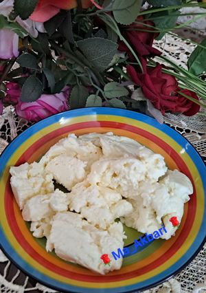 عکسی از دستور 🌱ماست چکیده (ماست خونگی ترش)چالش دور نریزیم
