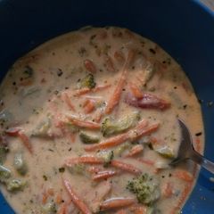 A picture of Better then panera bread broccoli and cheddar soup.