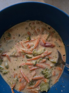 A picture of Better then panera bread broccoli and cheddar soup.