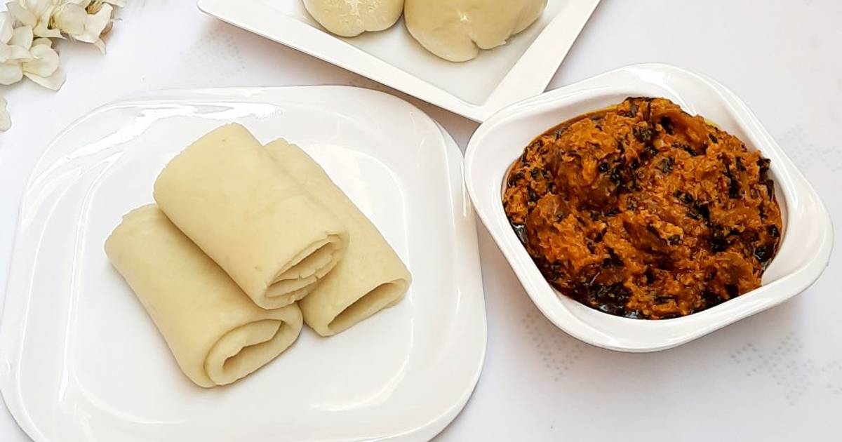 65 easy and tasty pounded yam and vegetable soup recipes by home cooks